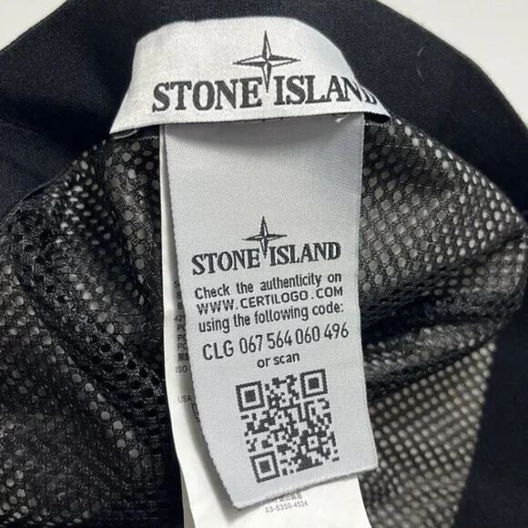 Stone Island NYLON METAL IN ECONYL Compass Patch Cap Grey Silver - Picture 7 of 10